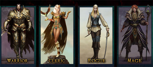 Подробное описание всех архетипов игры (Mage, Cleric, Rogue, Warrior)